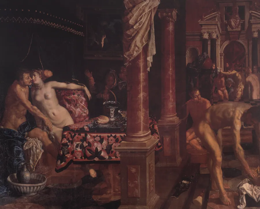 En badstue by Isaacsz., Pieter