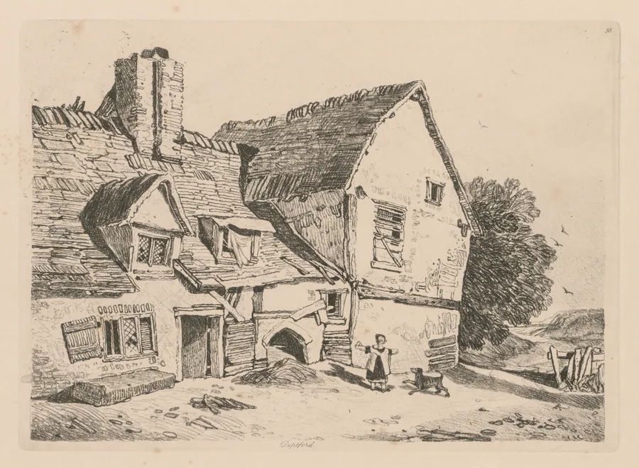 Liber Studiorum: Plate 38, View at Deptford by John Sell Cotman