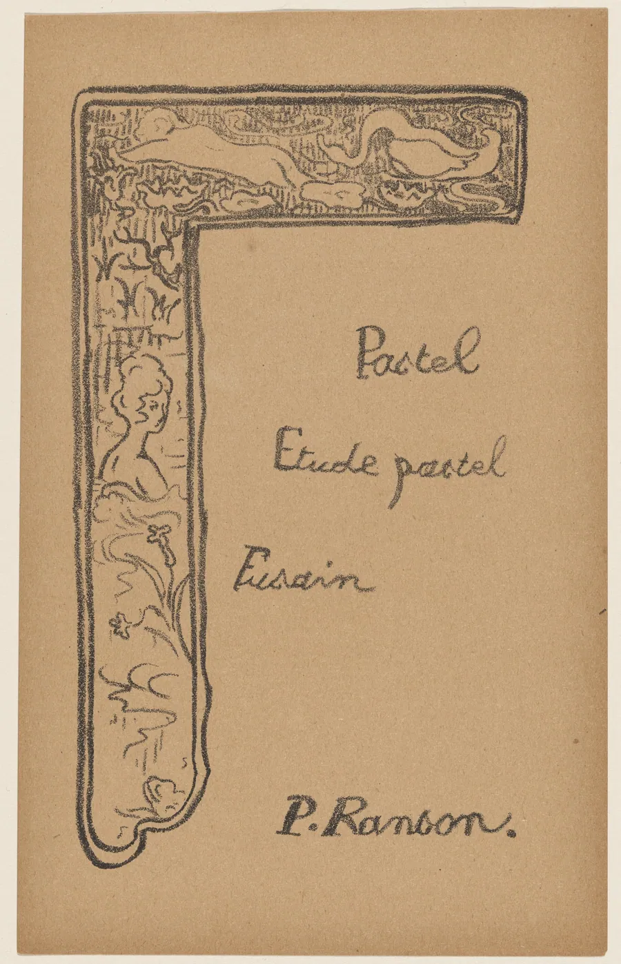 Vignette with Woman and Swans by Paul Ranson