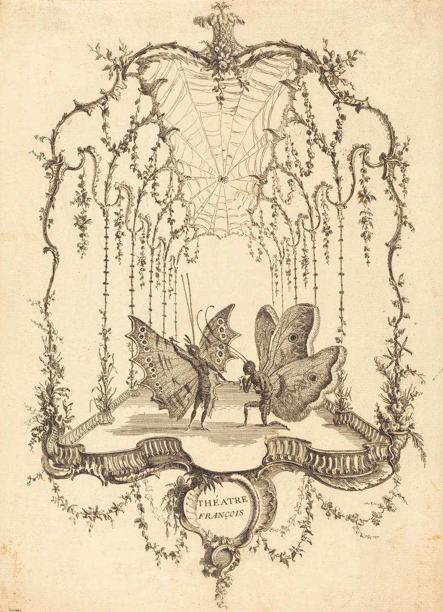 Théâtre Français (French Theater) by Charles Germain de Saint-Aubin