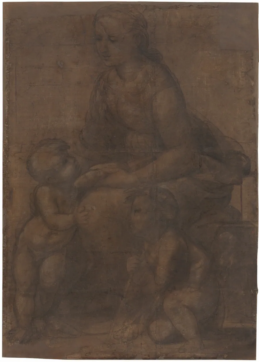 The Madonna and Child with Saint John the Baptist by Raphael