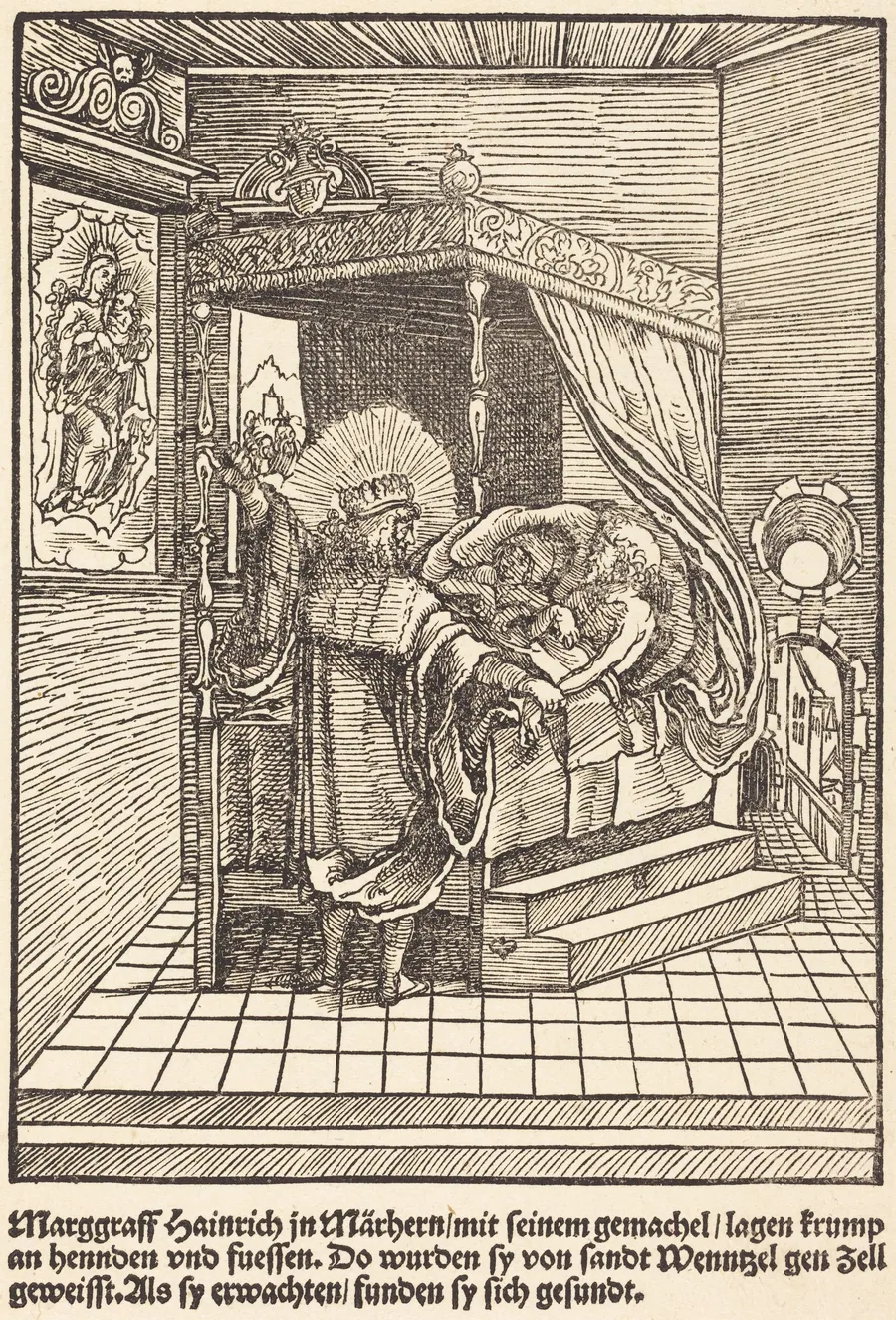 Marggraff Hainrich in Marhern ... by Master of the Miracles of Mariazell