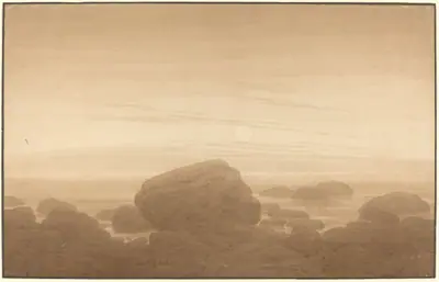 Moonrise on an Empty Shore