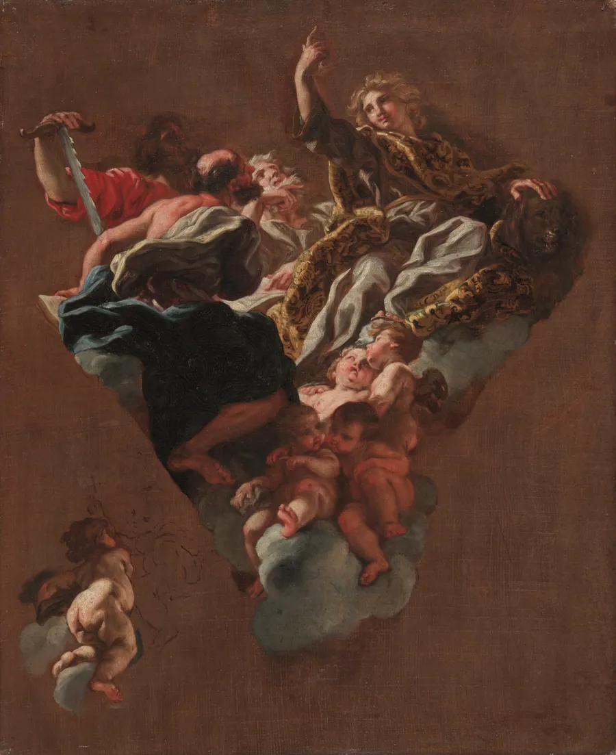 Sketch for "The Four Prophets of Israel" (for Il Gesù, Rome) by Giovanni Battista Gaulli