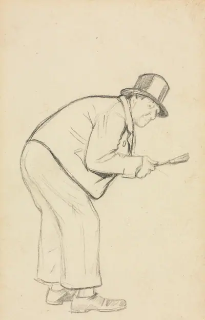 Study for "A Woman Hater"