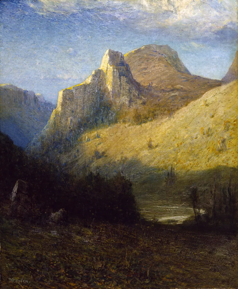 Castle Creek Canyon, South Dakota by Franklin De Haven, born Bluffon, IN 1856-died New York City 1934