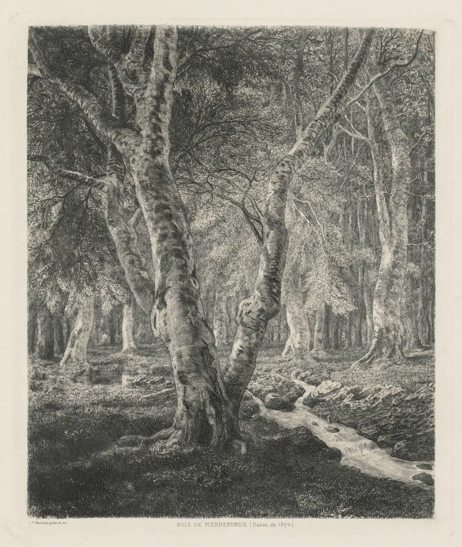 Bois de Pierrefonds by Adolphe Théodore Jules Martial Potémont