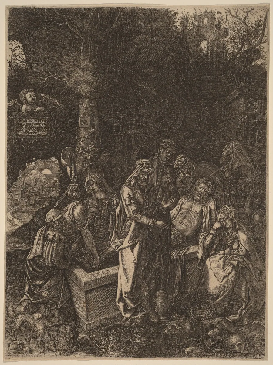 The Entombment by Flemish 17th century