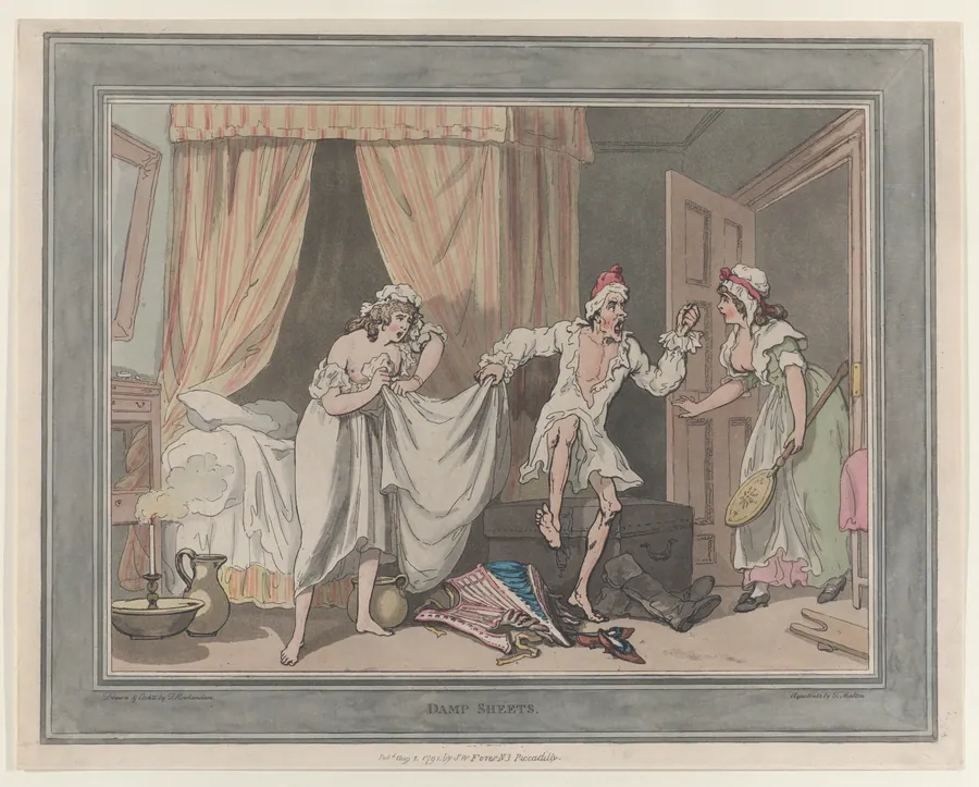 Damp Sheets by Thomas Rowlandson