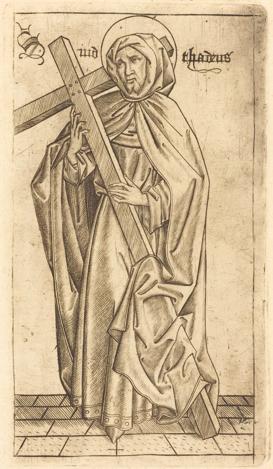 Saint Judas Thaddeus (?) or Saint Simon (?) by Israhel van Meckenem