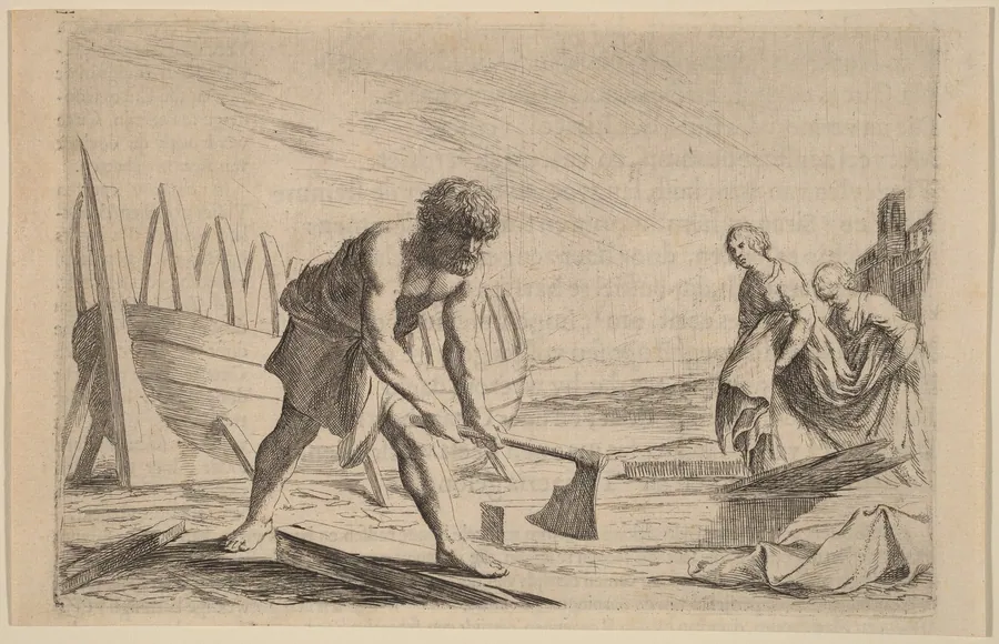 Ulysses on the Island of the Goddess Calypso by Willem Basse