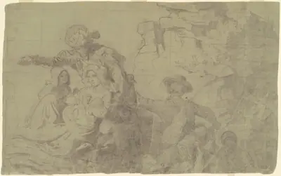 Study for "Westward the Course of Empire Takes Its Way"