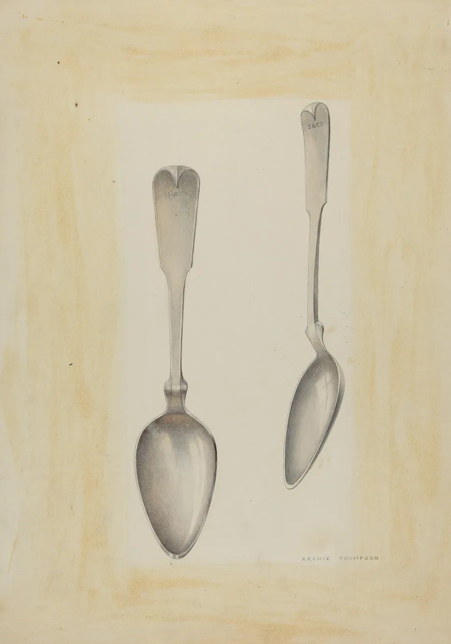 Bishop Hill: Large Silver Spoon by Archie Thompson
