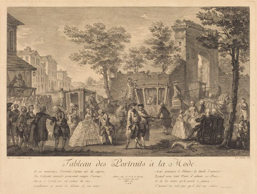 Tableau des portraits a la mode by Pierre-Francois Courtois