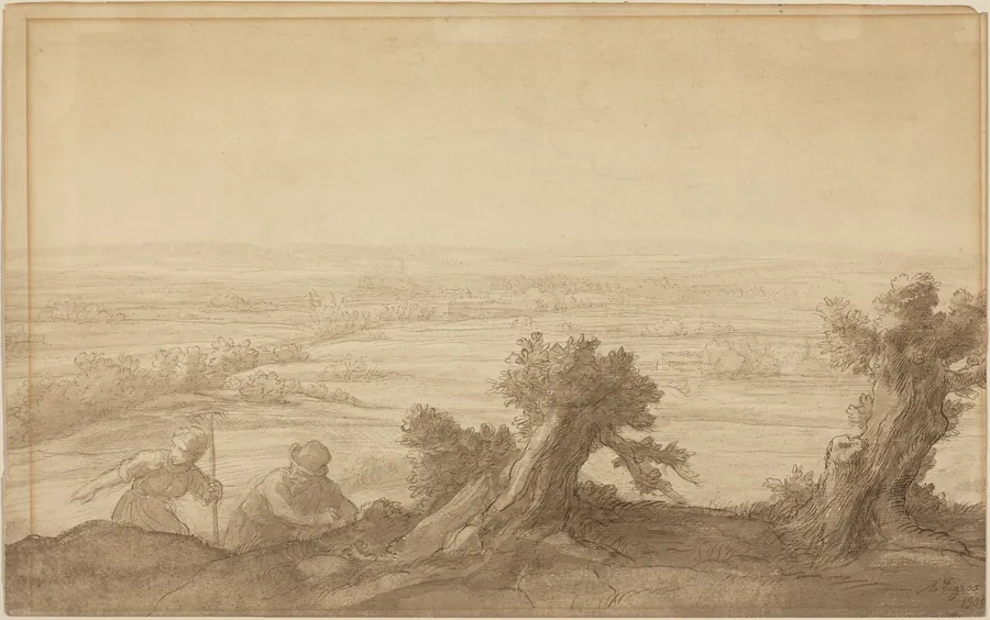 View over Flat Country by Alphonse Legros