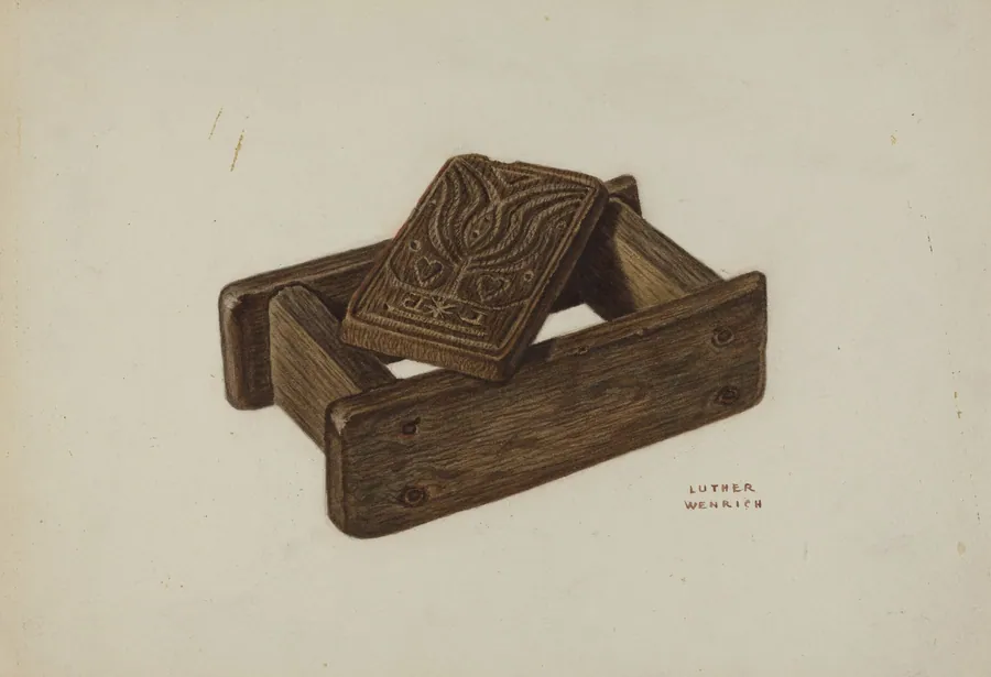 Pa. German Butter Mold by Luther D. Wenrich