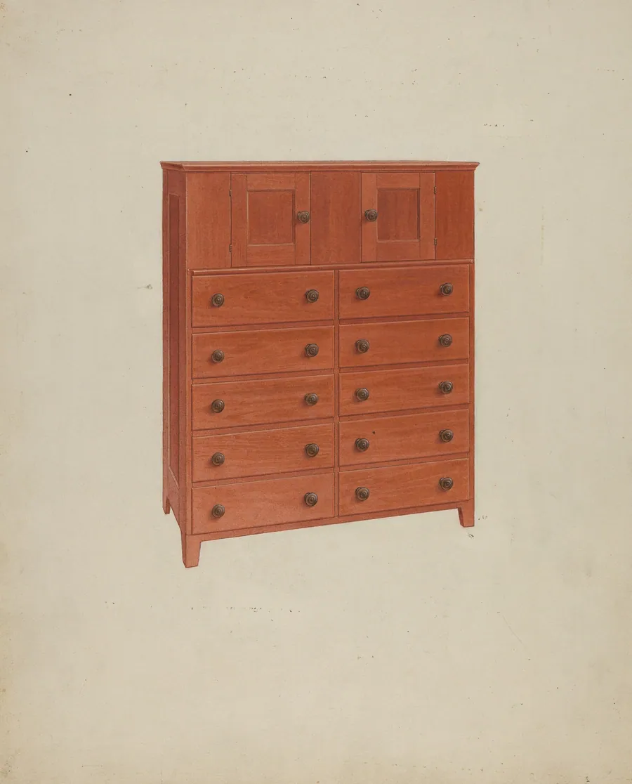 Shaker Chest of Drawers by Alfred H. Smith