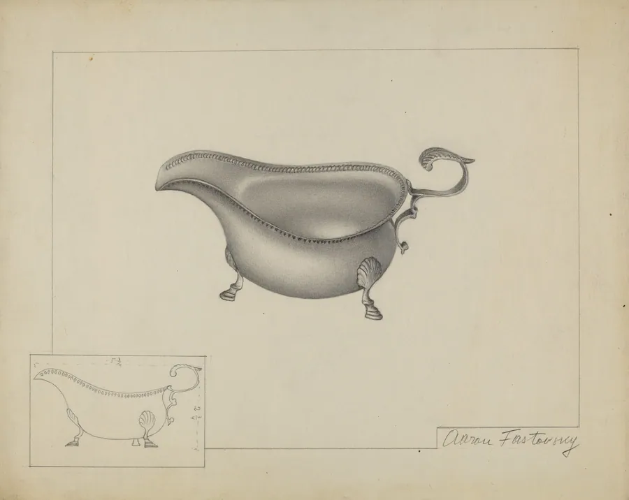 Silver Sauce Boat by Aaron Fastovsky