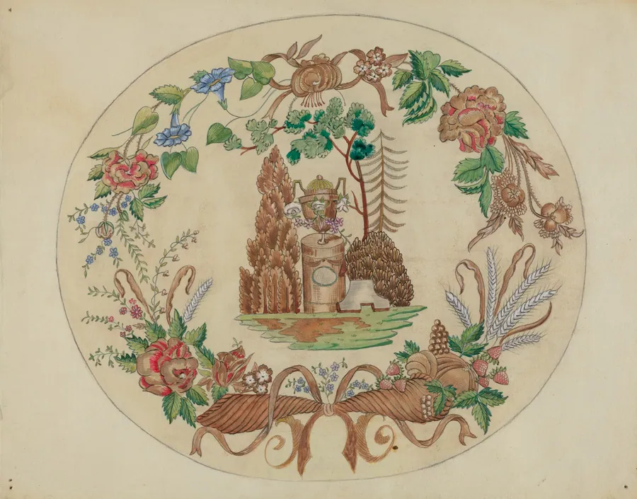Embroidered Picture by A. Zimet