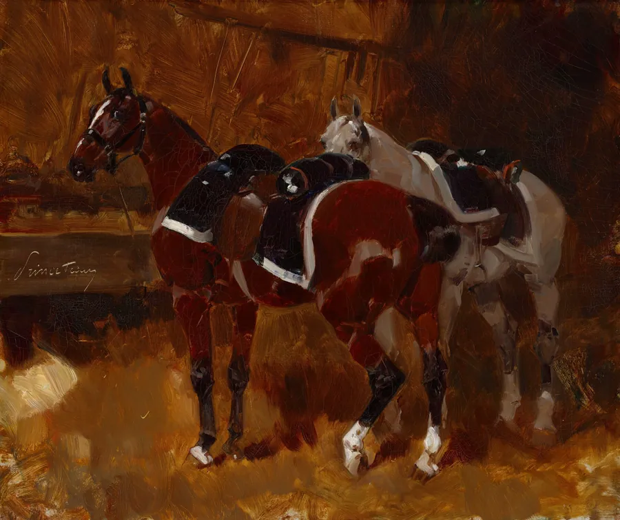 Horses by René Pierre Charles Princeteau