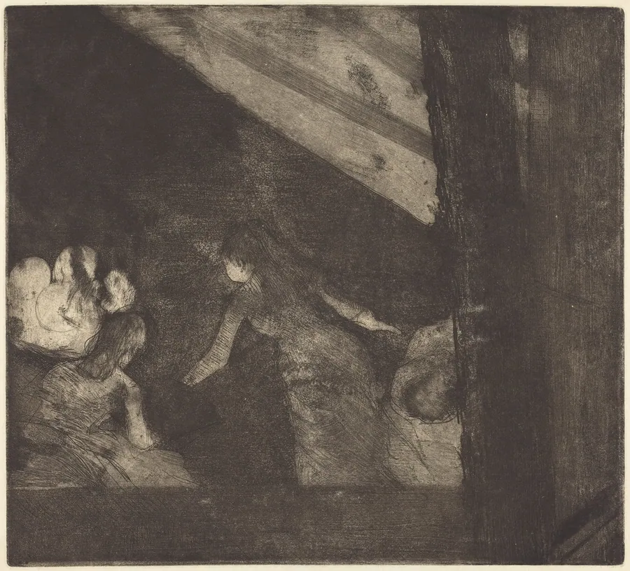 At the Cafe des Ambassadeurs (Aux Ambassadeurs) by Edgar Degas