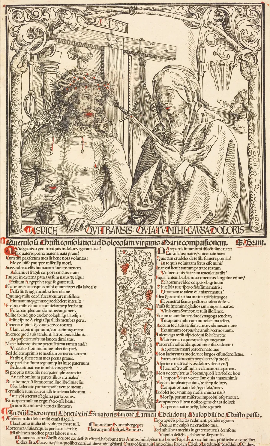 The Man of Sorrows and Mater Dolorosa by Wolf Traut