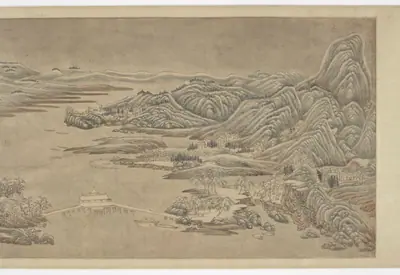 Snow clearing on mountains and rivers, after Wang Wei