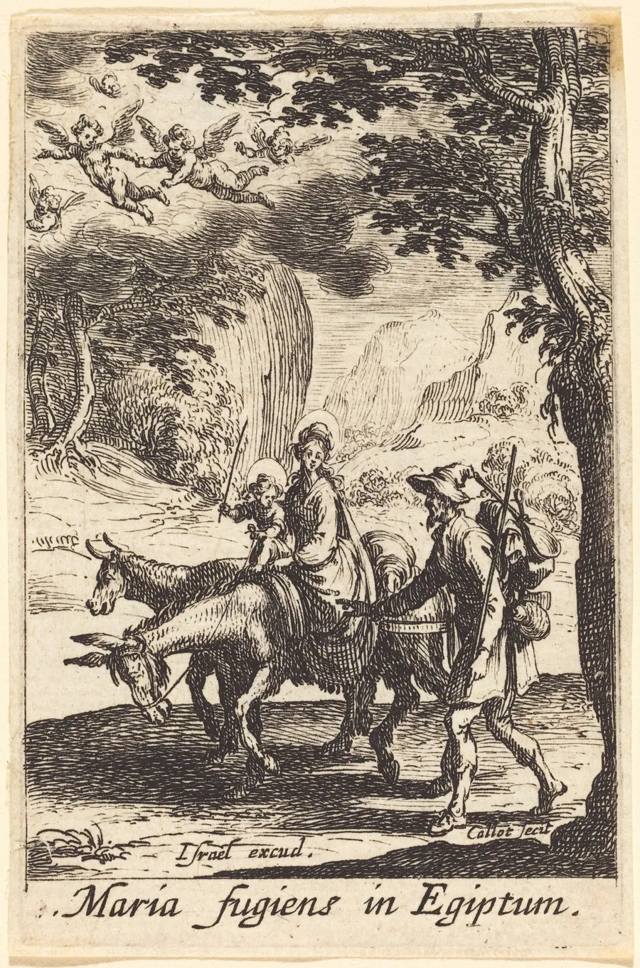 The Flight into Egypt by Jacques Callot