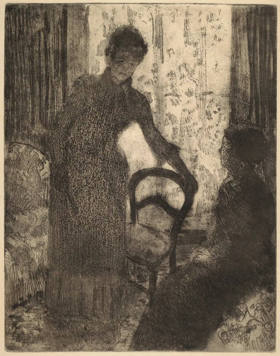 The Visitor by Mary Cassatt