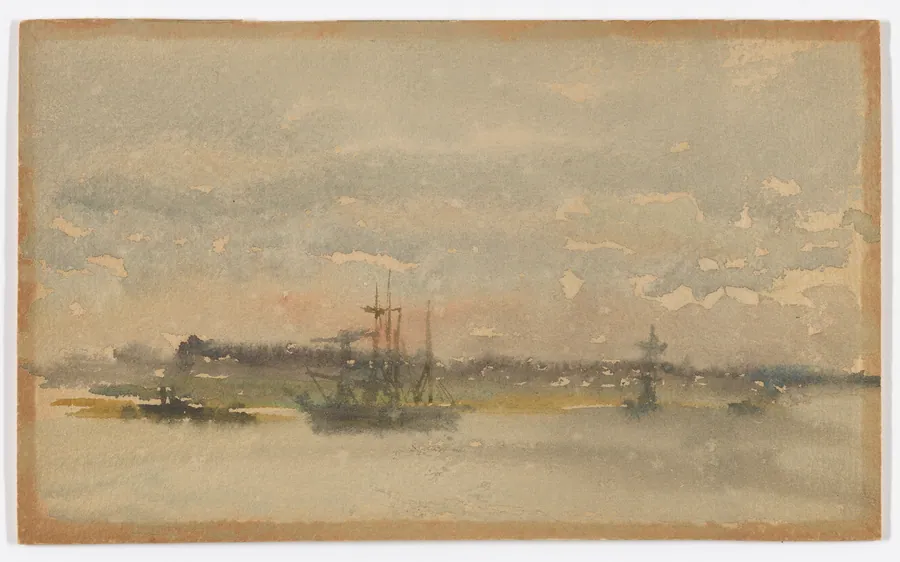 Erith–Evening by James McNeill Whistler (1834-1903)