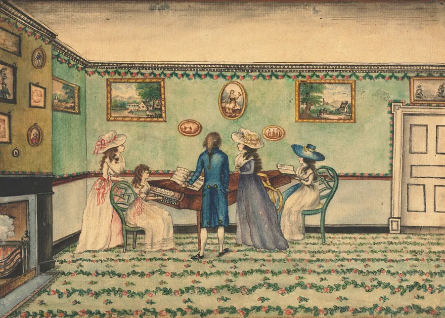 Harpsichord Recital at Count Rumford's, Concord, New Hampshire by Benjamin Thompson