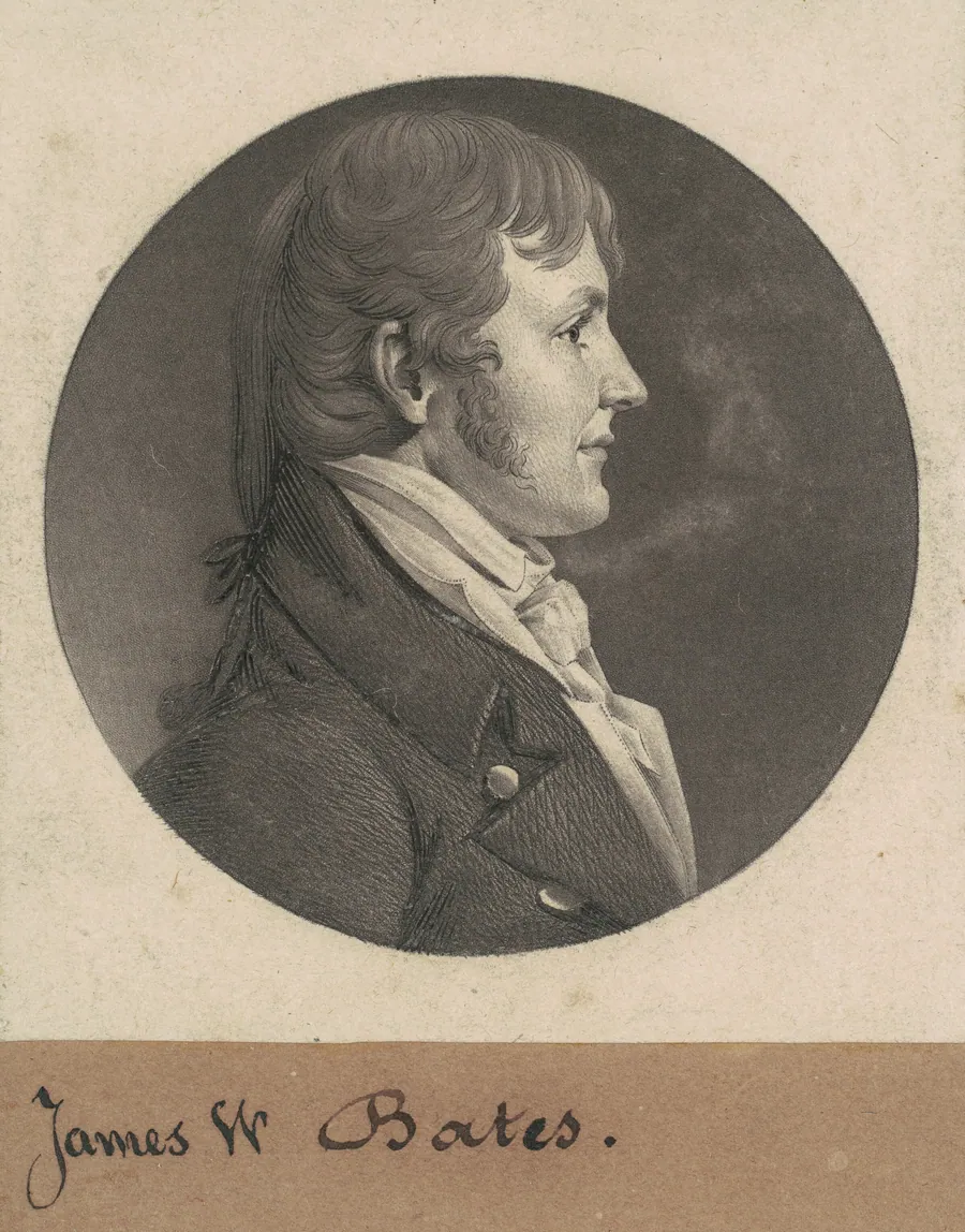 James Woodson Bates by Charles B. J. Févret de Saint-Mémin