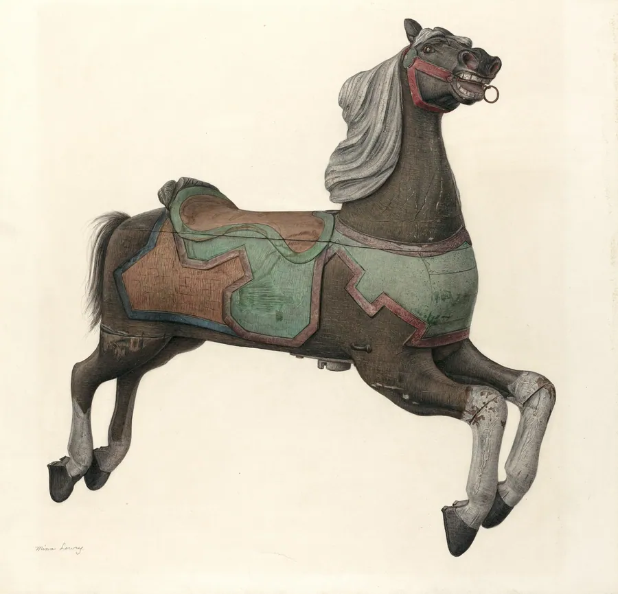 Carousel Horse by Mina Lowry