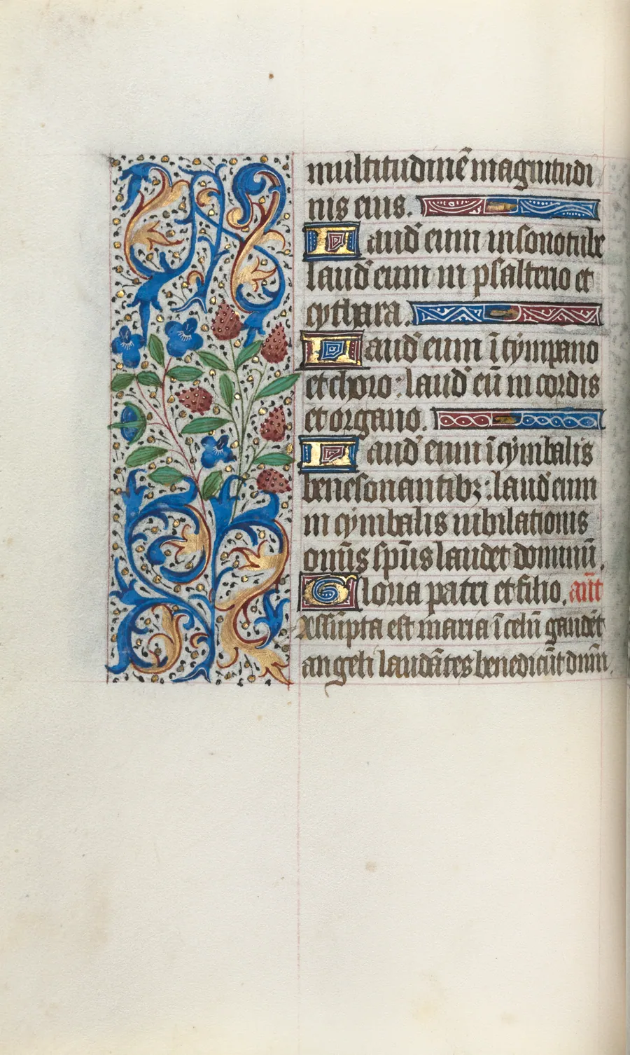 Book of Hours (Use of Rouen): fol. 46v by Master of the Geneva Latini