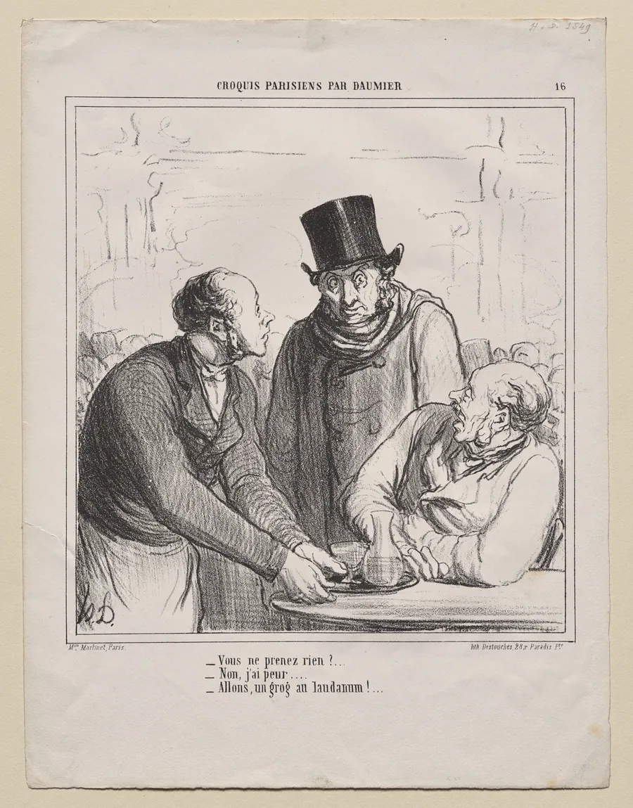 Are you not ordering anything?... by Honoré Daumier