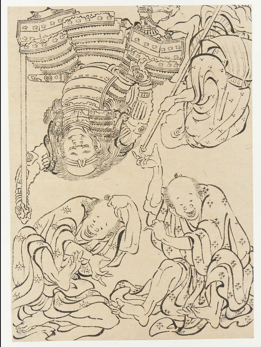 Miscellaneous figures by Katsushika Hokusai 葛飾北斎 (1760-1849)