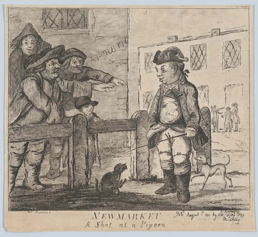 Newmarket: A Shot at a Pigeon by S. W. Fores