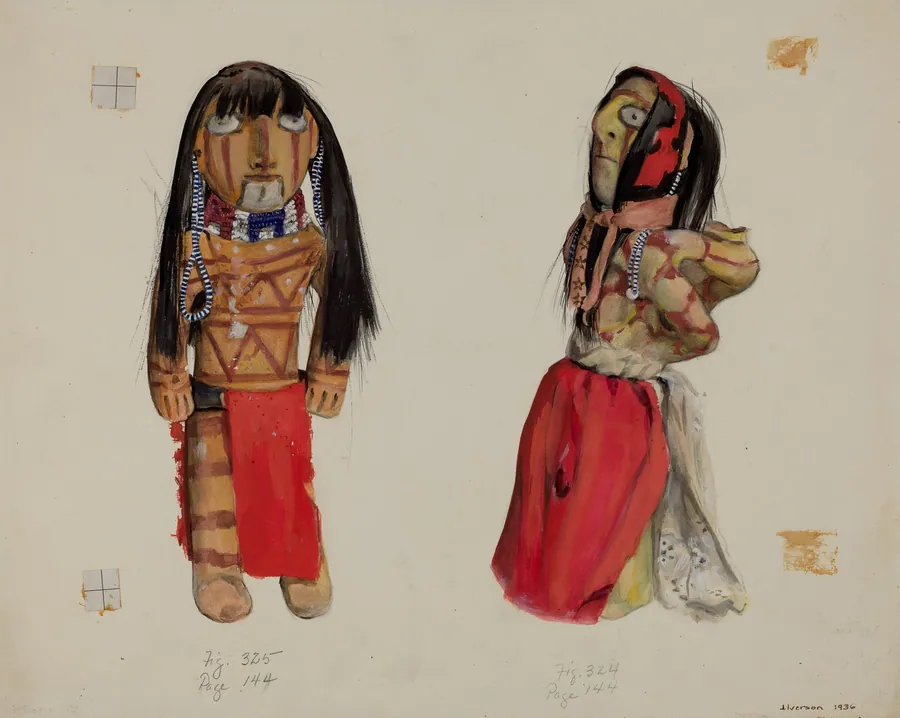 Clay Indian Dolls by Jane Iverson