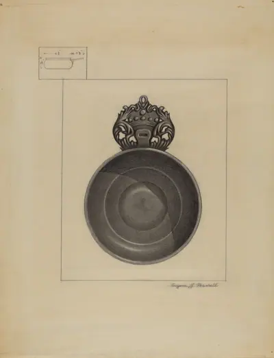 Pewter Porringer