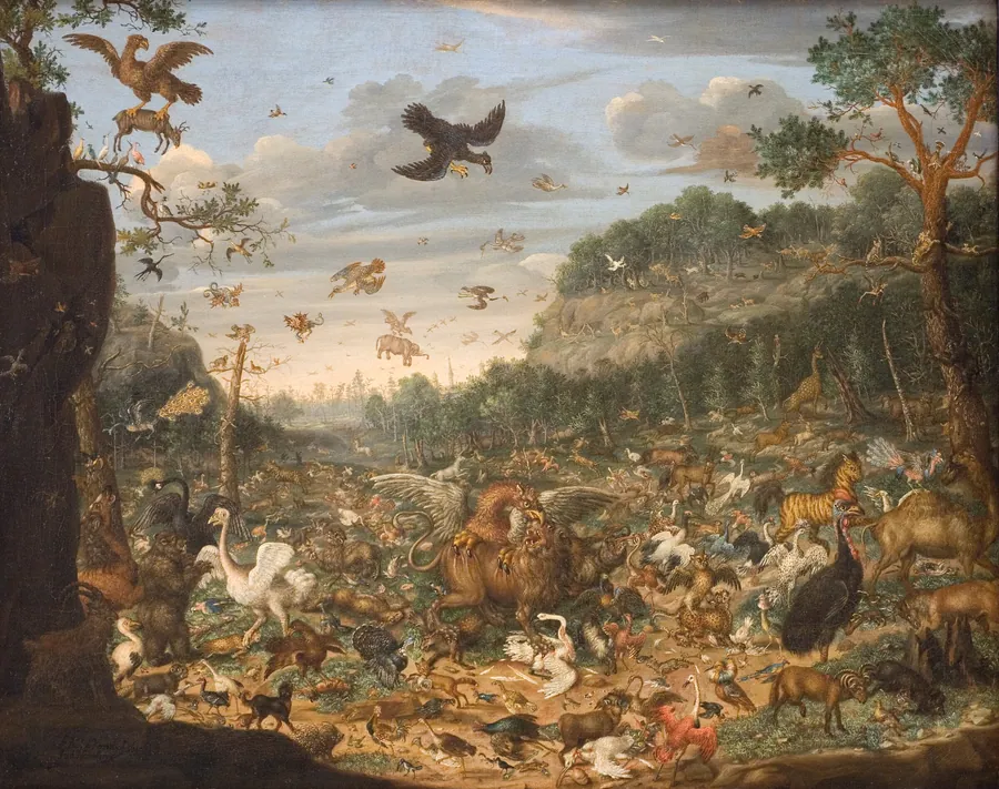 Jorden efter syndefaldet by Franz Rösel von Rosenhof