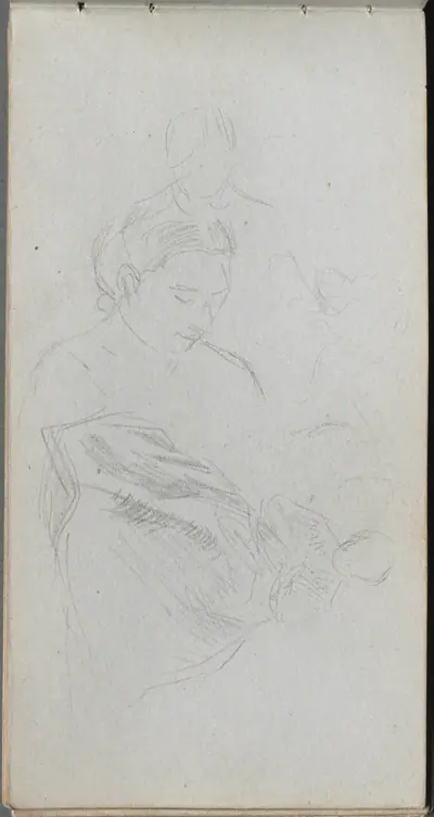 Sketchbook, page 82: Study of Fgures