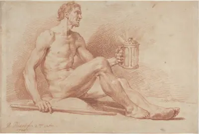 Male Nude with a Lamp (Diogenes)