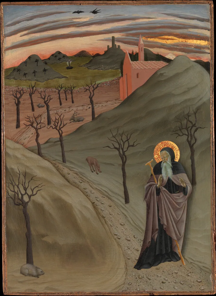 Saint Anthony the Abbot in the Wilderness by Osservanza Master