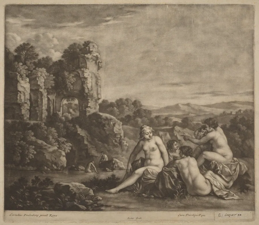 Bathers in a Landscape by Bernard Lens