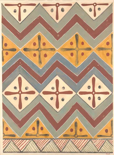 Ceiling Pattern, Tomb of Qenamun