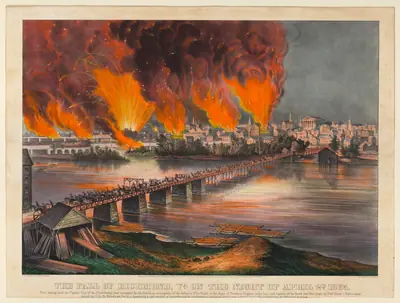 The Fall of Richmond, Virginia, on the Night of April 2nd, 1865