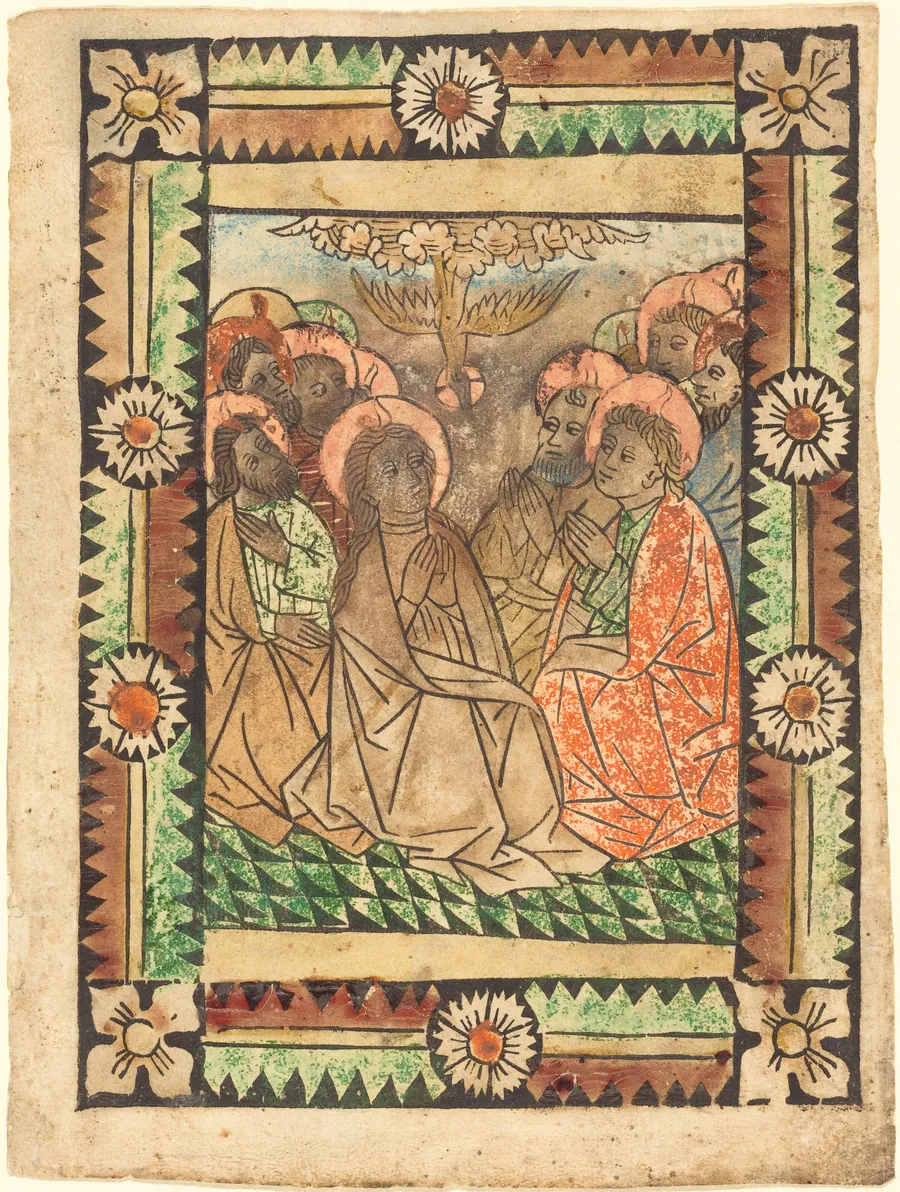 The Descent of the Holy Ghost by German 15th Century