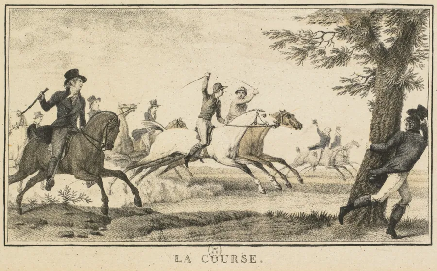 Racing Scenes: The Race (Scènes Hippiques: La course) by Carle Vernet