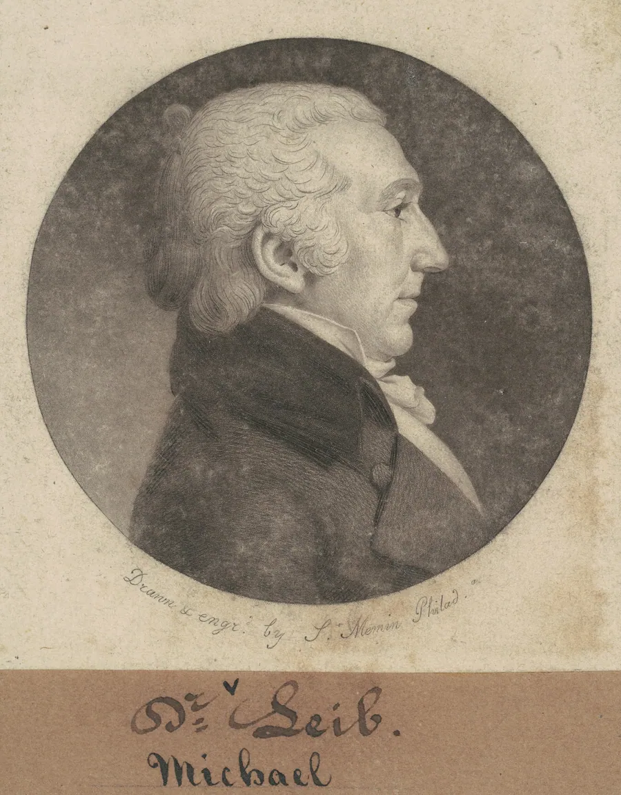 Michael Leib by Charles B. J. Févret de Saint-Mémin