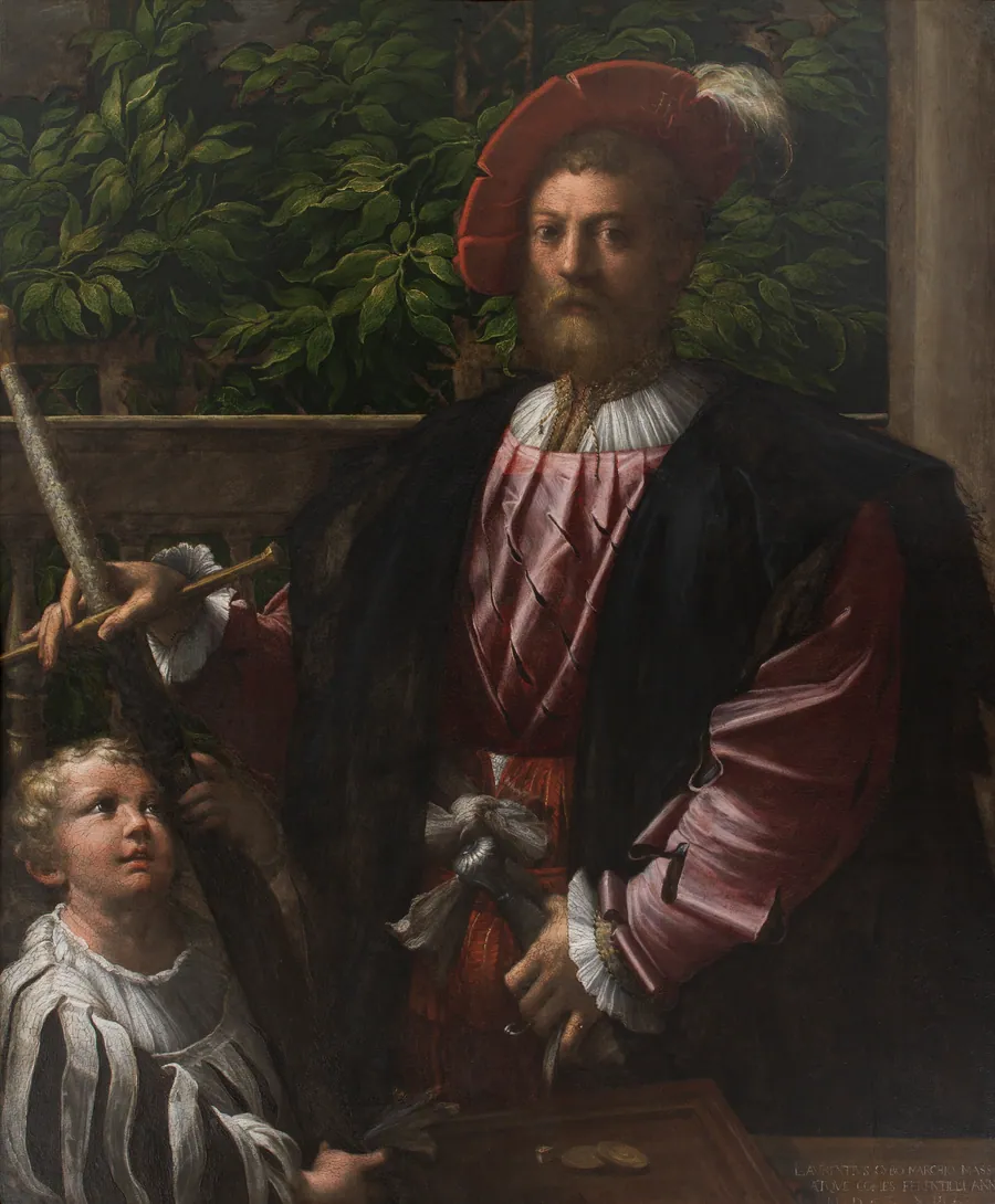 Portræt af Lorenzo Cybo by Parmigianino